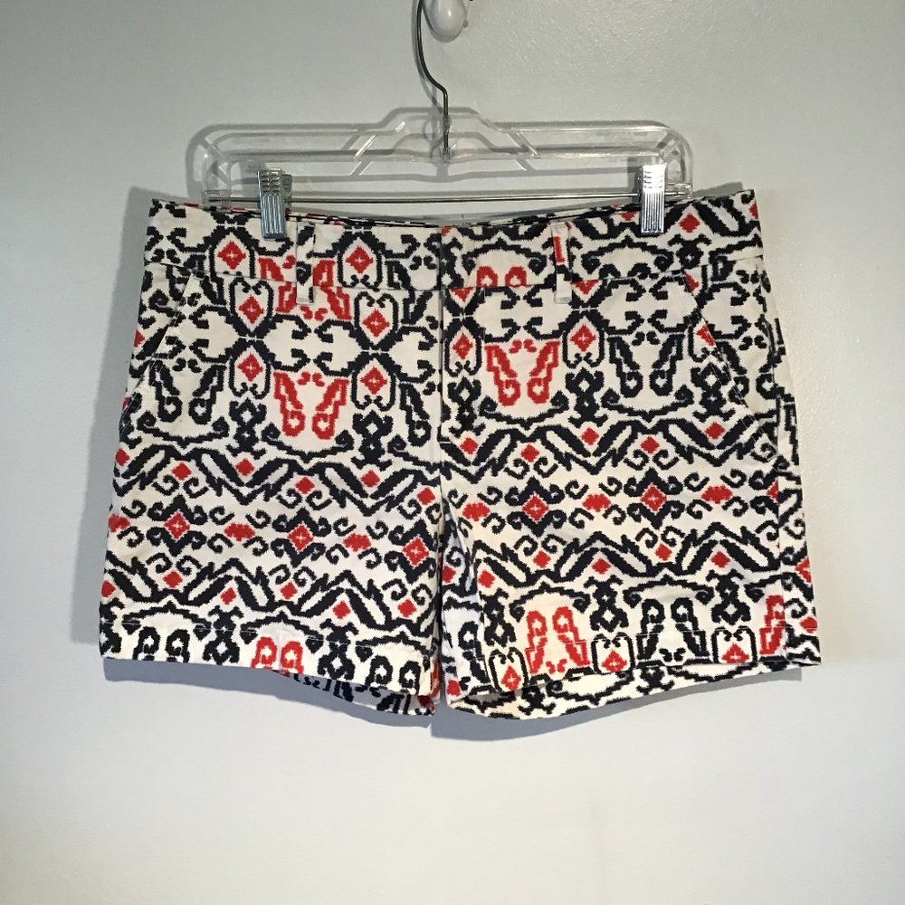 Tommy Hilfiger Red White and Blue Print Chino Shorts Size 8